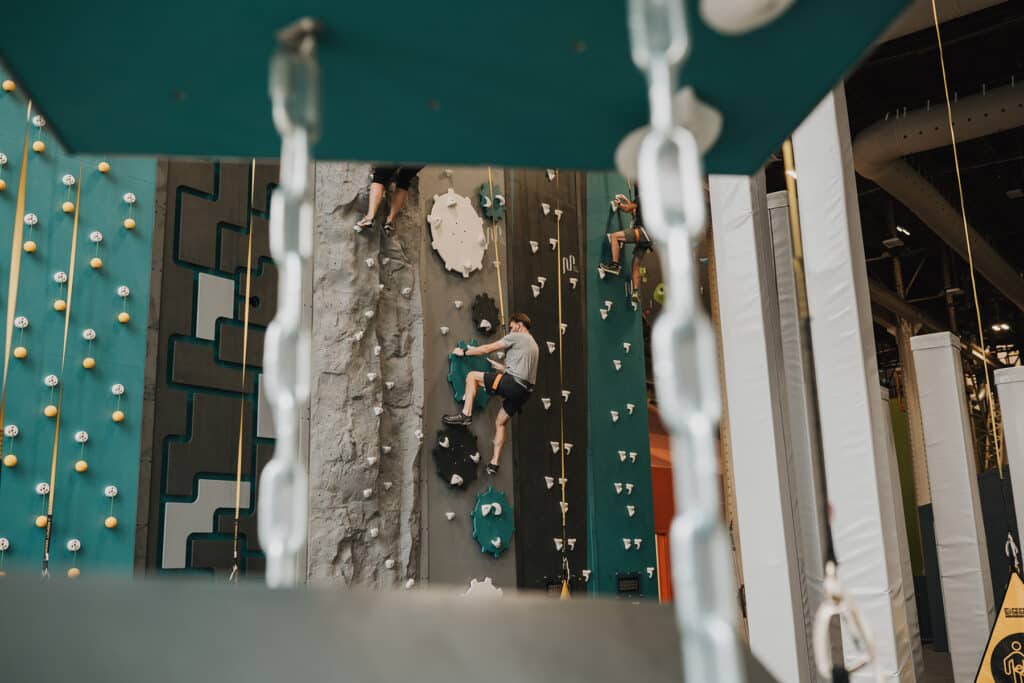 Adults climb in the Gravity Lab at Climb So iLL.